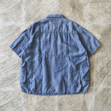 Load image into Gallery viewer, Tencel Linen Camblay Fishing H/S Shirts - Indigo-

