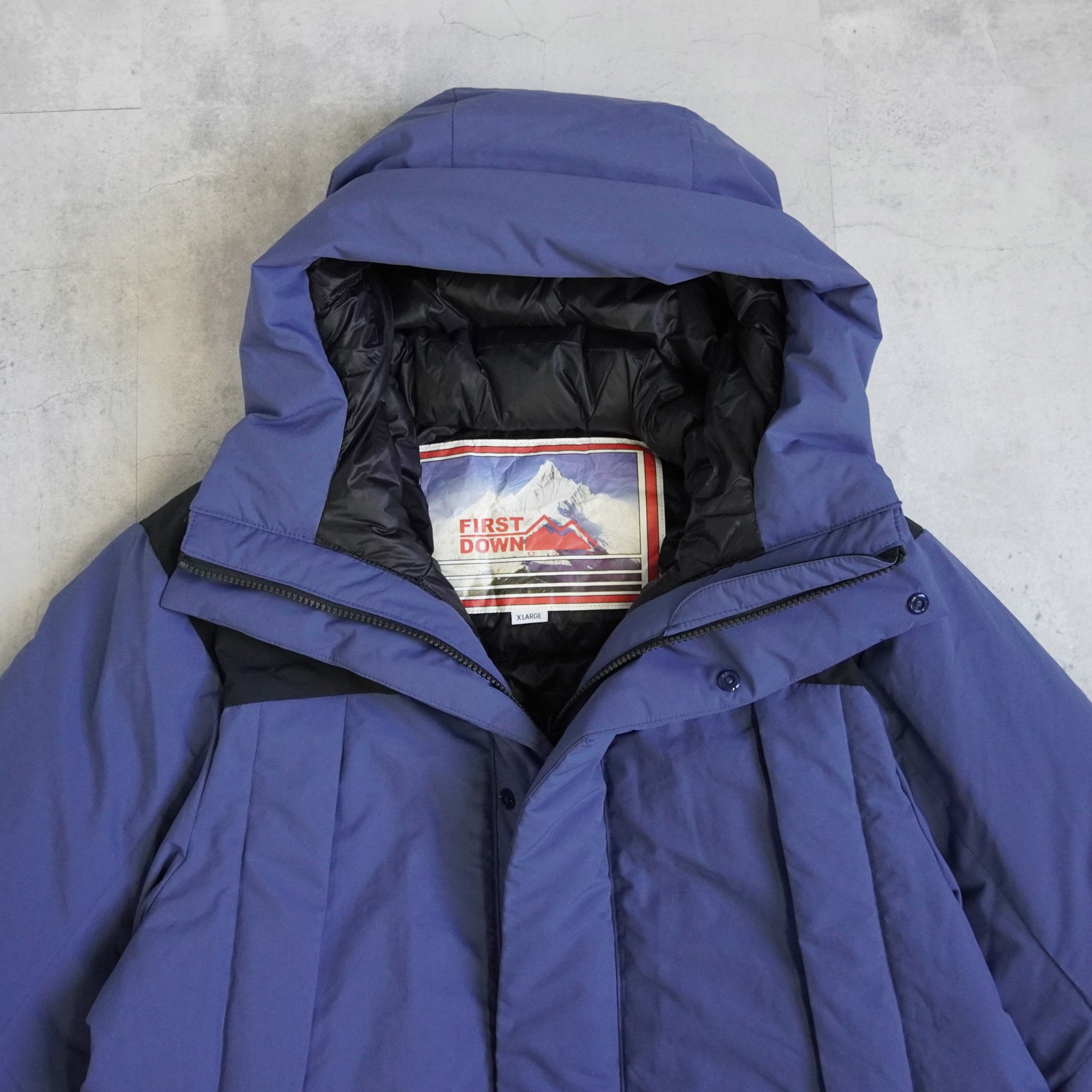 WRAP DOWN PARKA DICROS® MAURI - FADE BLUE - – TENG STORE OSAKA