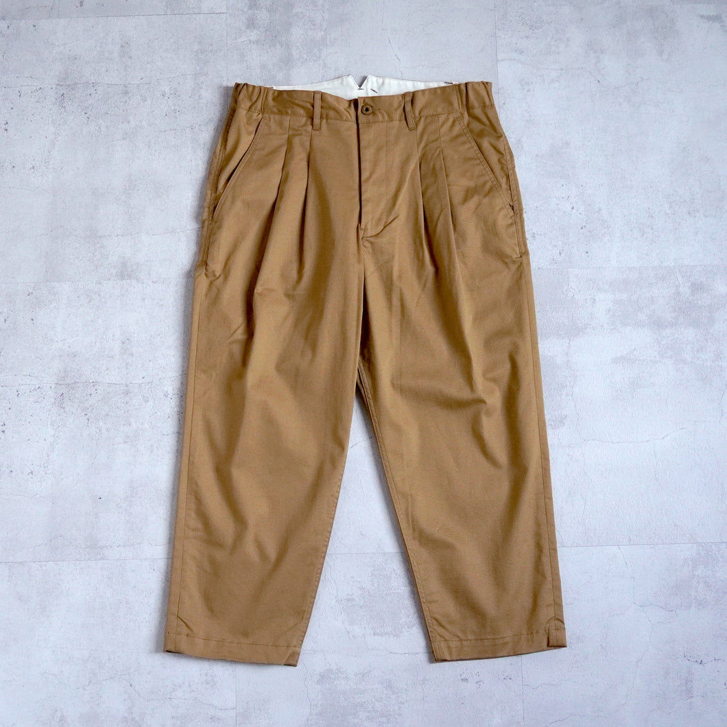 DOUBLE TACK CHINO --BEIGE-