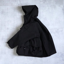 Load image into Gallery viewer, Back Pack Holder Hoodie Jacket --Black-
