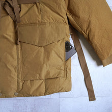 Load image into Gallery viewer, Shawl Collar Boa Down Jacket --COYOTE-
