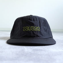Load image into Gallery viewer, NYLON EMB 5 PANEL CAP - BLACKイメージ
