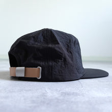 Load image into Gallery viewer, NYLON EMB 5 Panel Cap -Black-
