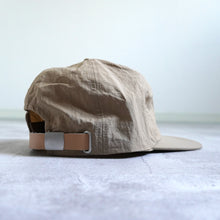 Load image into Gallery viewer, NYLON EMB 5 Panel Cap -Beige-
