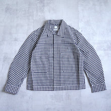 Load image into Gallery viewer, Short Jacket --Navy Check-
